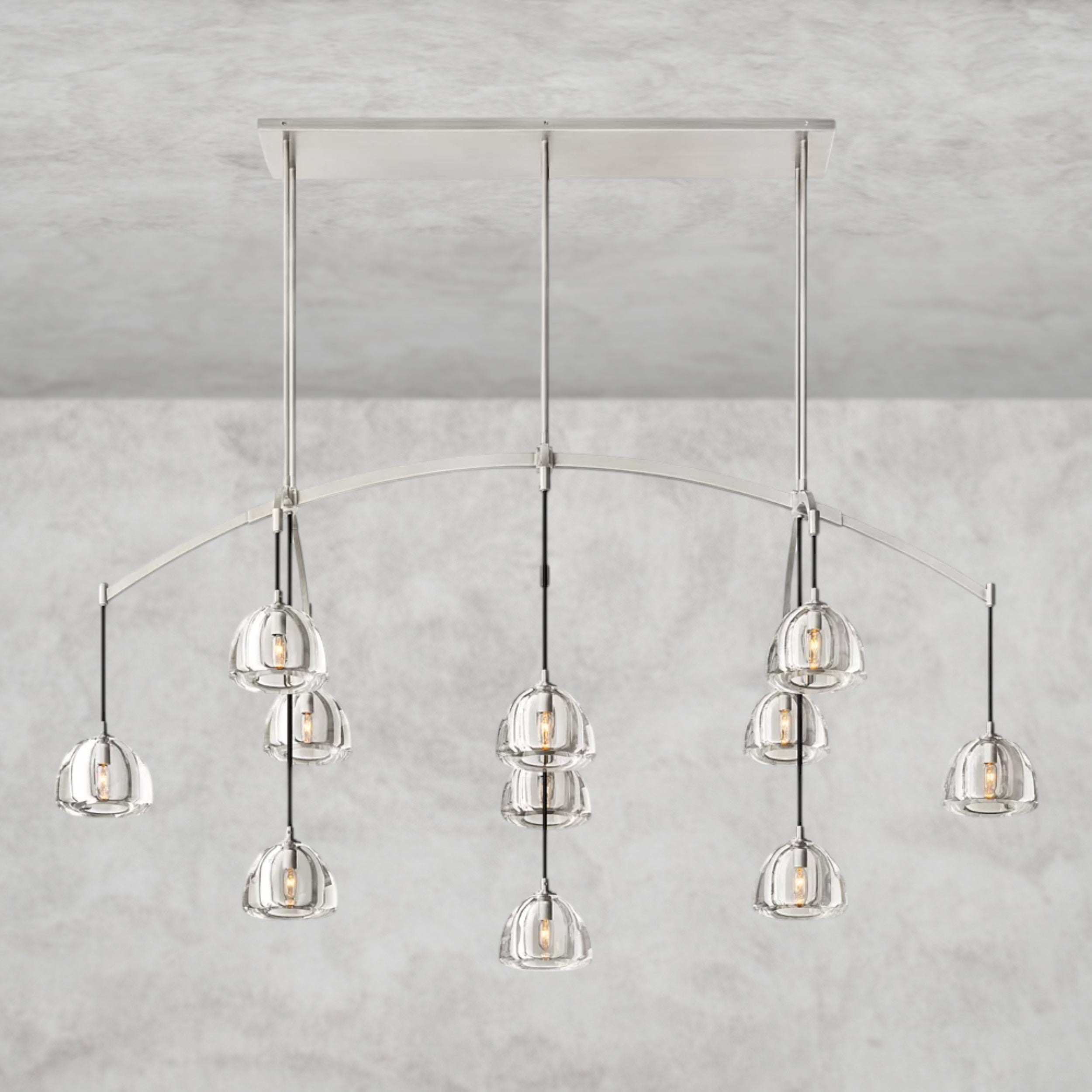 Hemisphere Linear Chandelier 54", 72"